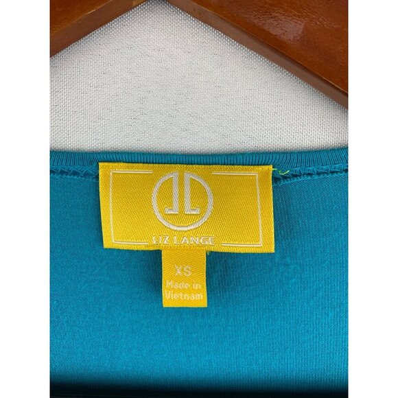 Liz Lange Turquoise Open-Front Cardigan XS Rayon & Spandex Blend - Picture 2 of 4